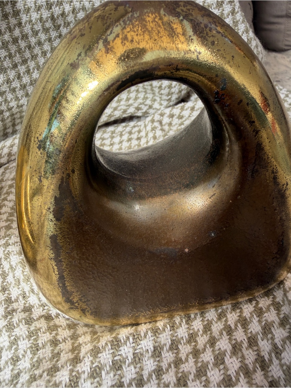 Pair of Ben Seibel Brass Plated Orb Bookends Marked, 1950s - Picture 14 of 15